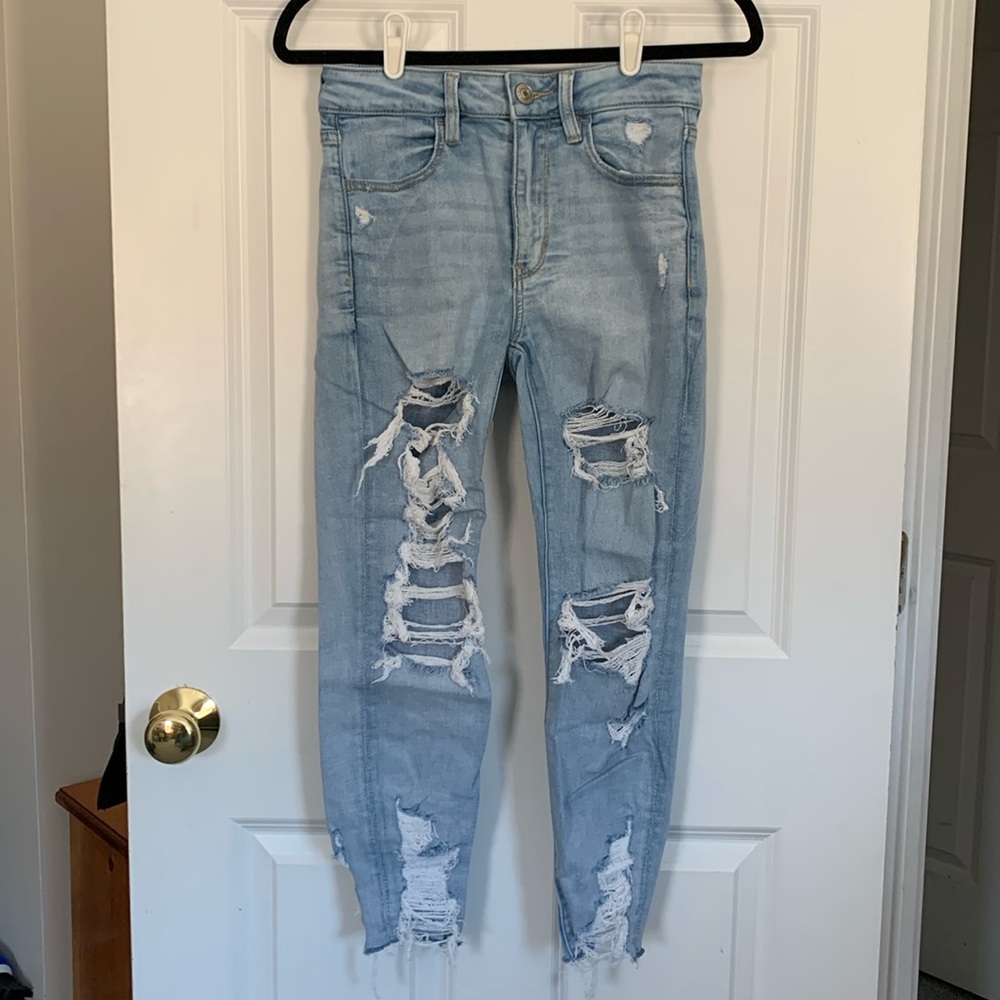 American Eagle High Rise Jeggings Cropped